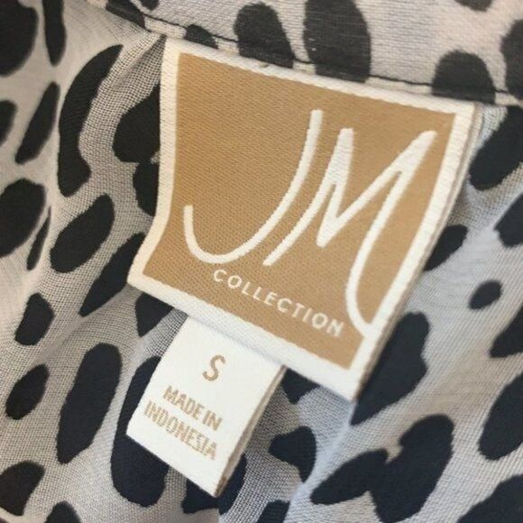 MJ Collection See Through Button Front Blouse Size S - Picture 10 of 11